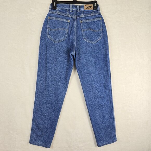 Vintage Lee Riders Mom Blue Jeans Sz 8 Medium High Waist Tapered Western USA - Picture 7 of 12